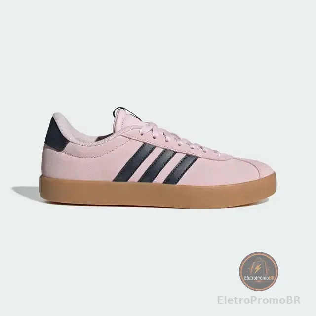 Tênis Feminino Vl Court 3.0 adidas Clpink/legink/gum3 Liso 36 Br