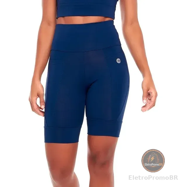 Shorts Para Corrida De Compressão Com Bolso Academia Snd