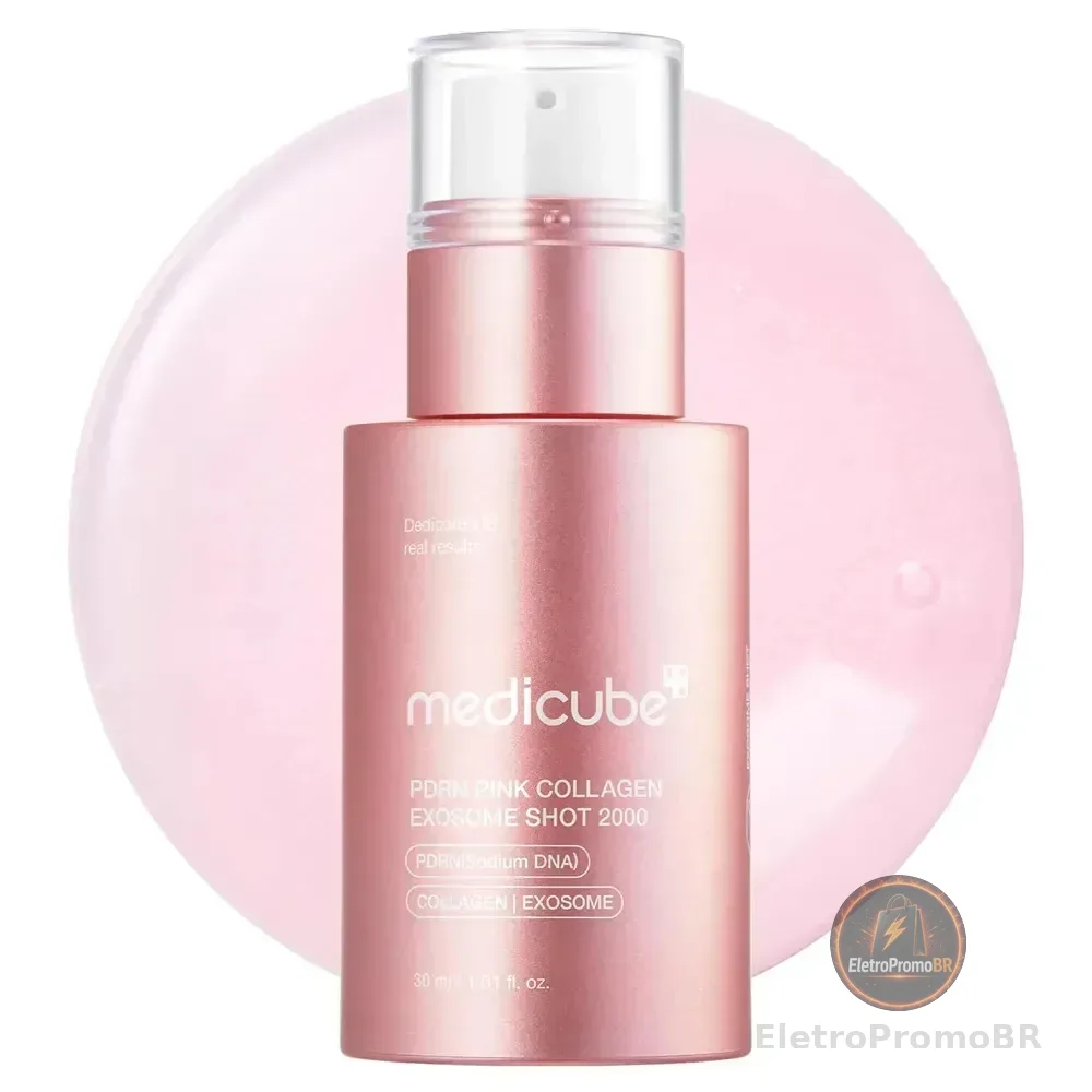 Medicube Pdrn Pink Exosome Shot Serum 2000 30ml Para Revitalizacao Facial