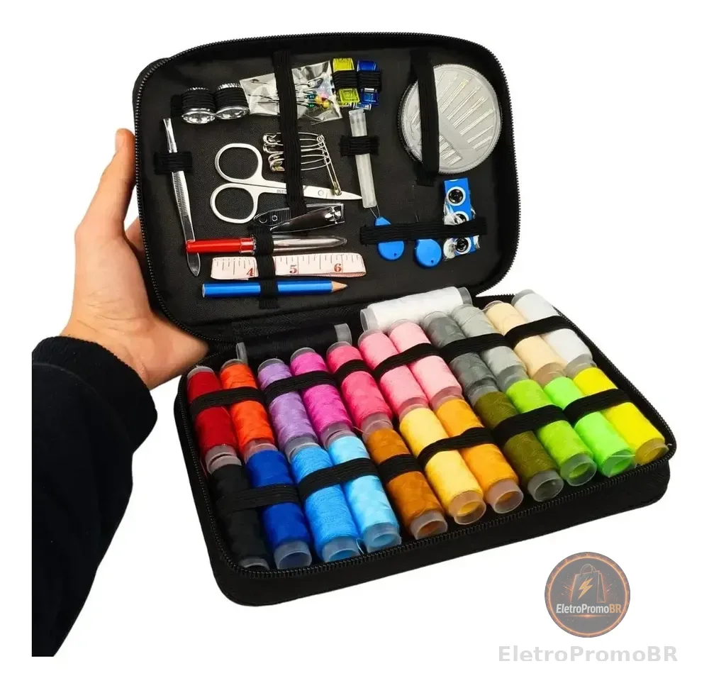 Kit De Costura E Linhas C/ 96 Peças - Completo - Nybc