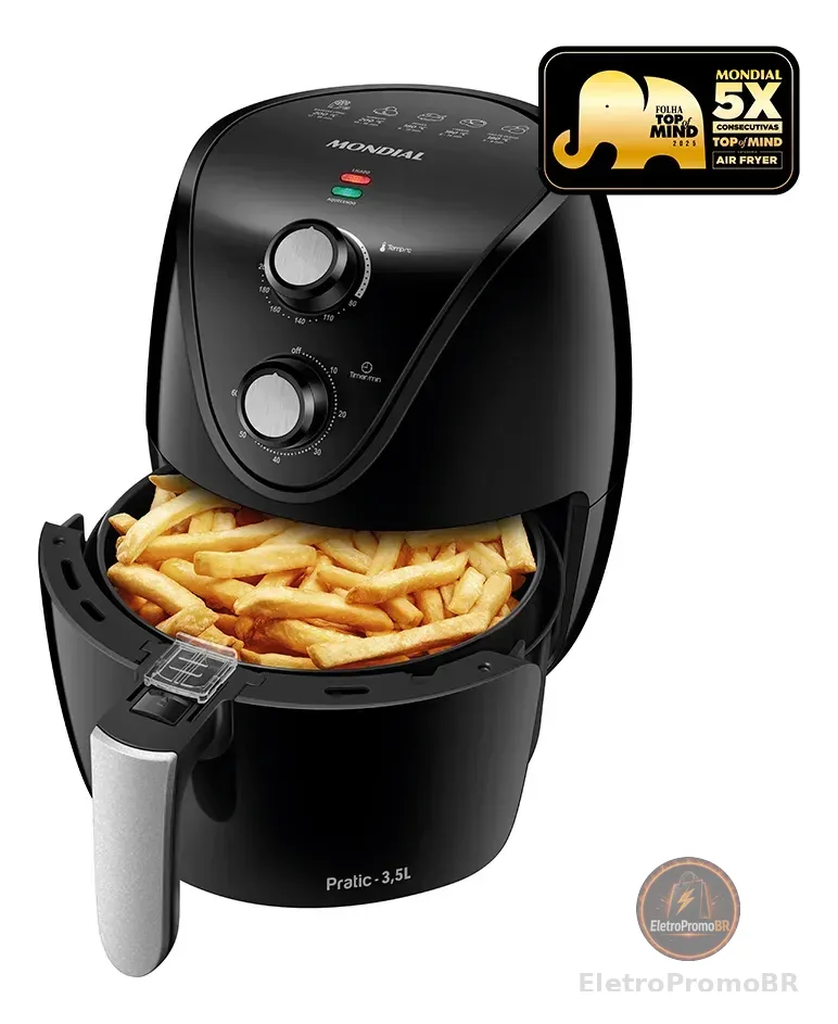 Fritadeira Sem Óleo Air Fryer 3,5L Mondial 1500W AF-31