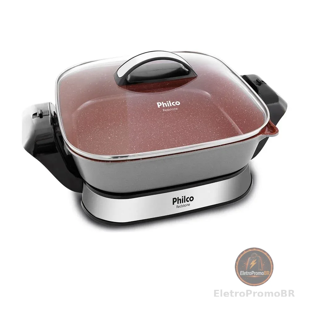 Philco Panela Eletrica Redstone PPE04FS 127V Liga de aço Vermelha