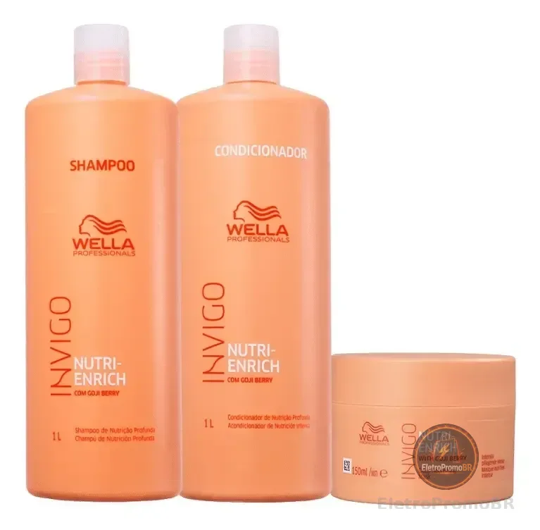 Wella Invigo Nutri Enrich Sh E Cond 1l, Máscara 150ml