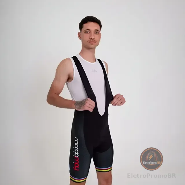 Bretelle De Ciclismo Márcio May Pro Campeão Mundial - Gel