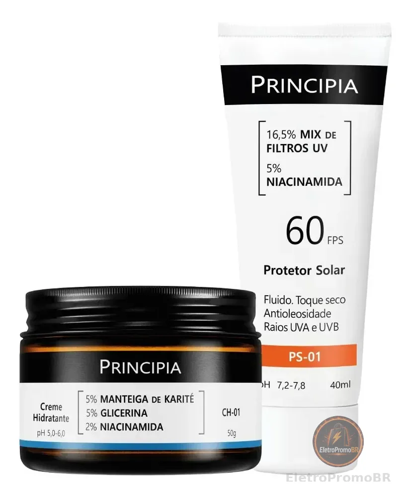 Principia Kit Dupla Diária Com Fps 60 Todo Tipo De Pele Dia/noite