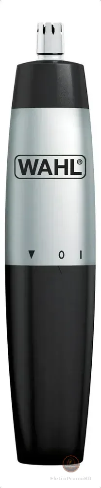 Wahl Aparador Trimmer de Pelos para Nariz e Orelha Cor Preto Pilhas AA
