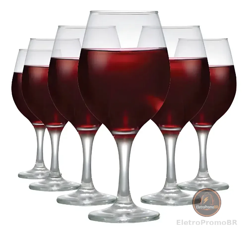 Jogo de Taça de Vidro One, Taça de Vinho 6pcs 600ml, Ruvolo