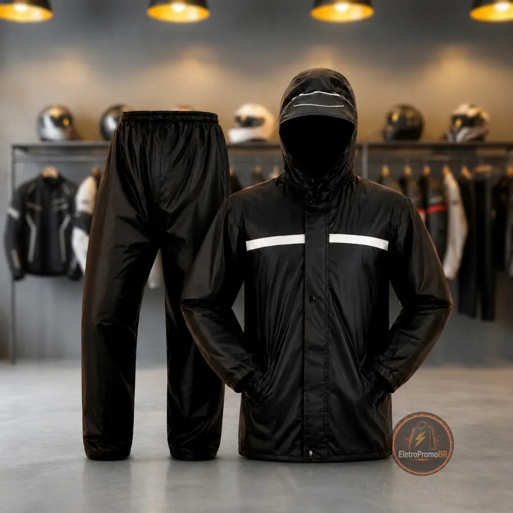 Capa De Chuva Moto Motoqueiro Impermeável Reforçada