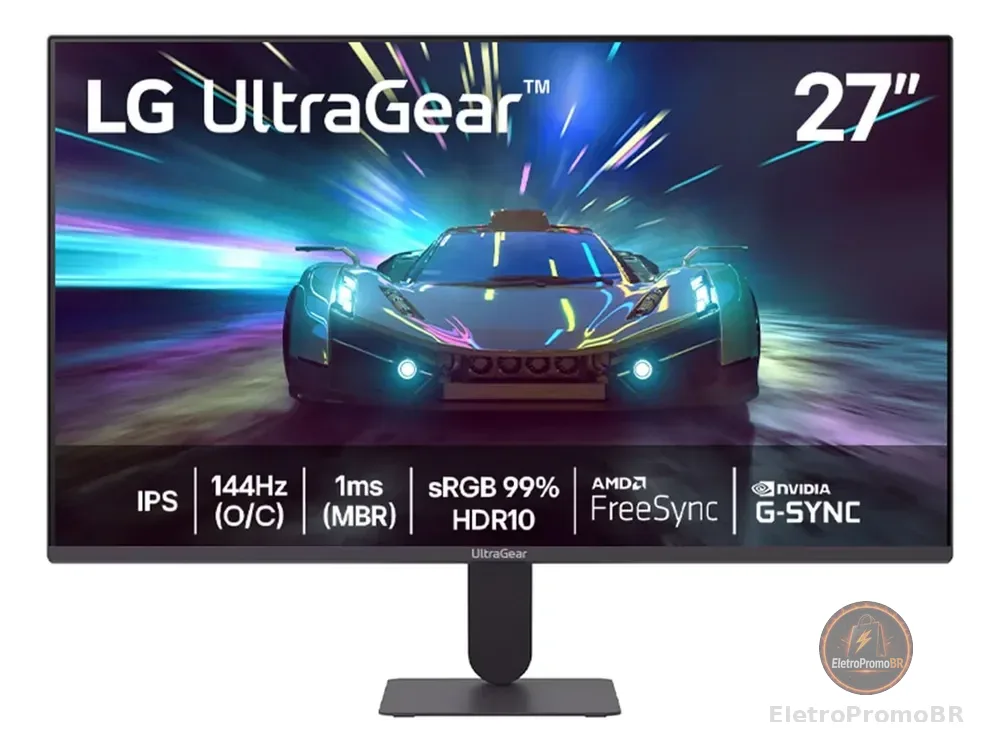 Monitor LG UltraGear 27G411A-B 27",FHD, 144Hz, 1ms (MBR), NVIDIA G-SYNC, AMD FreeSync, HDR10