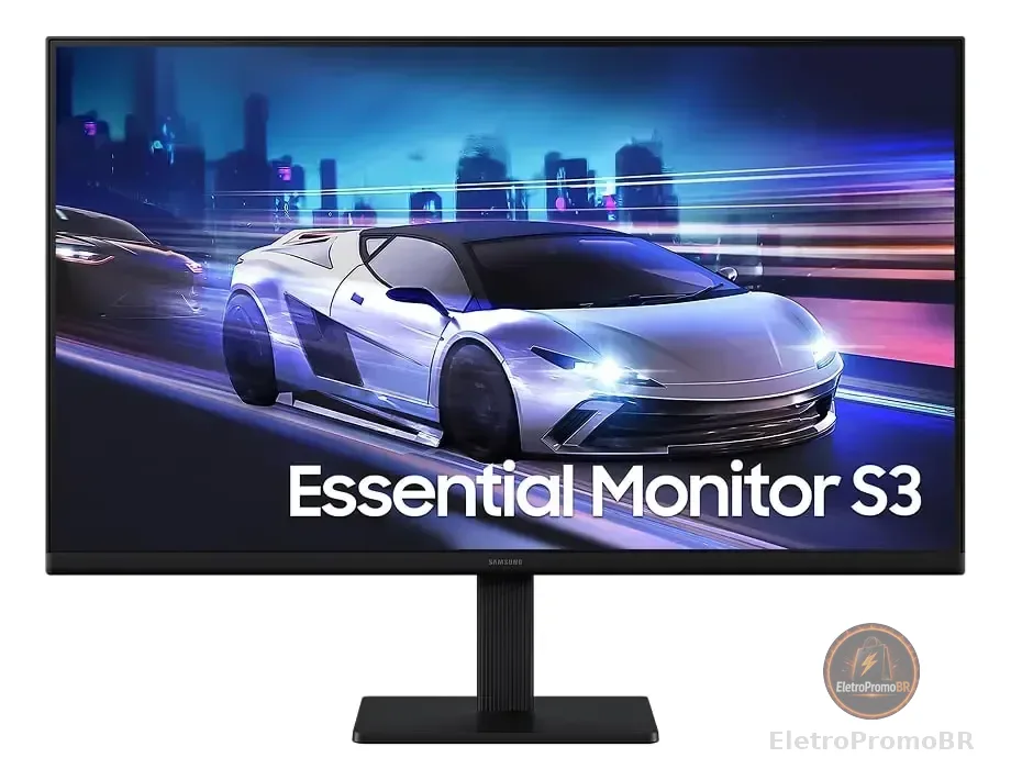Monitor Gamer Samsung Essential S3, 24" FHD, 120 Hz, HDMI, Preto