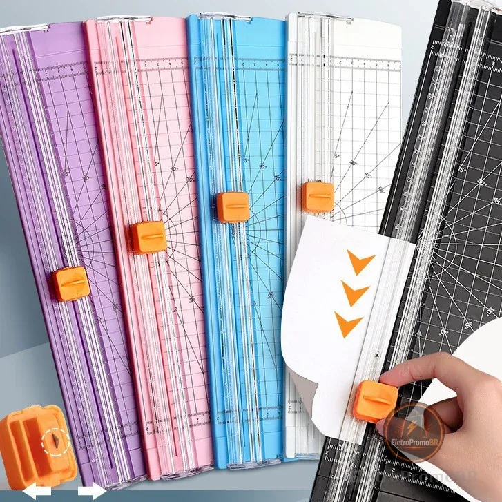 Guilhotina Cortador de papel A4 Cortador de papel de escritório Lâmina para álbum de recortes de fotografias