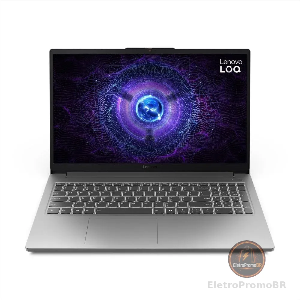 Notebook Gamer Lenovo LOQ E Core i5-12450HX, 8GB, 512GB SSD, RTX 3050 6GB, 15.6" 144Hz, Linux 83MES00100