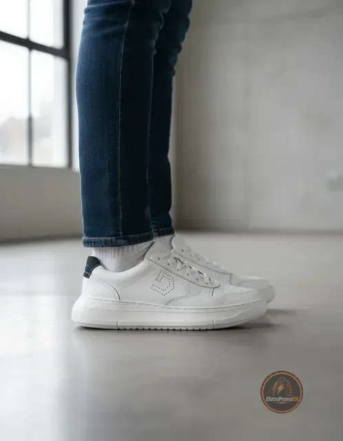 Sapatênis Democrata Denim Joe Ultra Light Masculino Casual