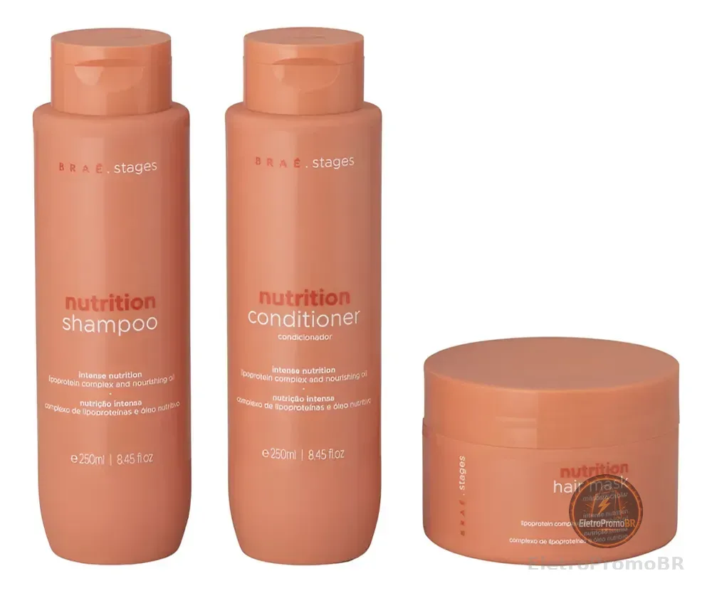 Kit Brae Para Nutrição Linha Braé Stages Nutrition - 3 Itens