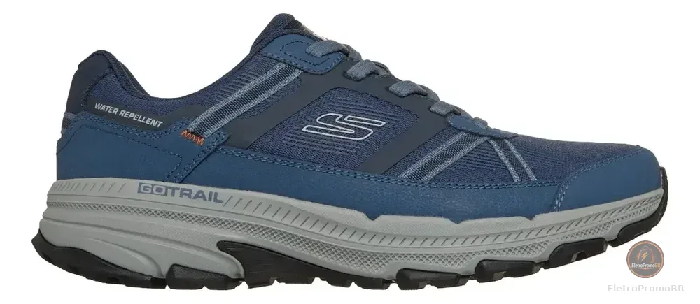 Tênis De Trilha Masc Go Run Trail Altitude 2.0 Skechers Azul Escuro Lisa 41 Br