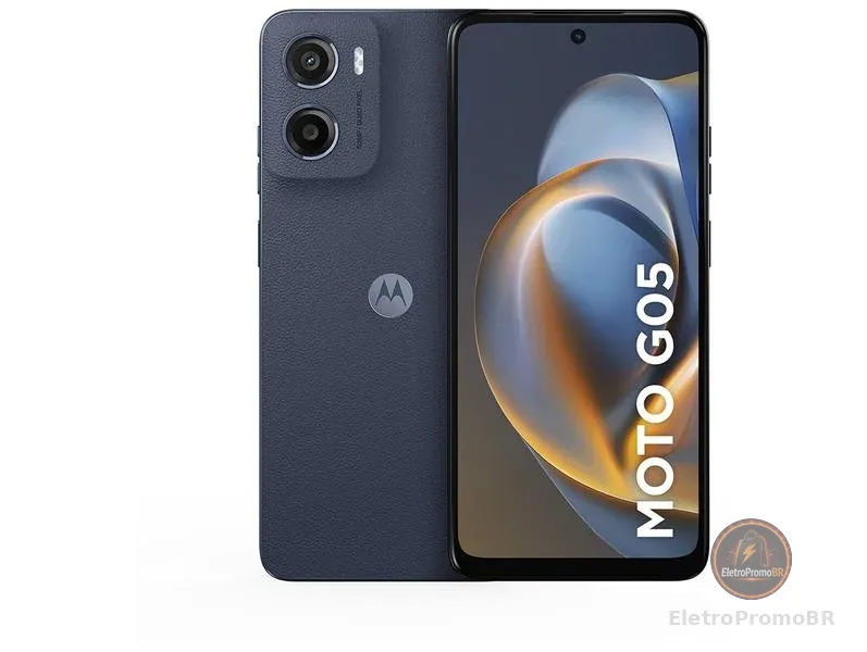 Smartphone Motorola Moto g05 256GB 4GB RAM Grafite 6,7" Câm. 50MP + Selfie 8MP