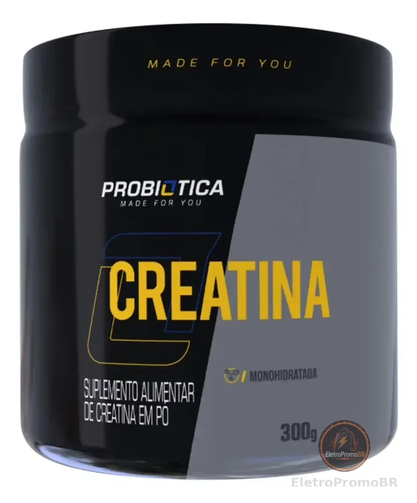 Creatina Probiotica 300g Monohidratada Sem Sabor