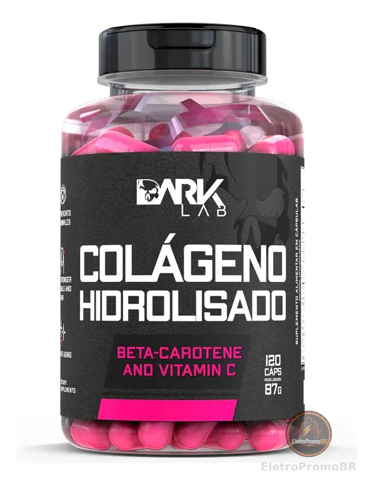 Colágeno Hidrolisado 120 Caps Dark Lab Sabor Sem sabor