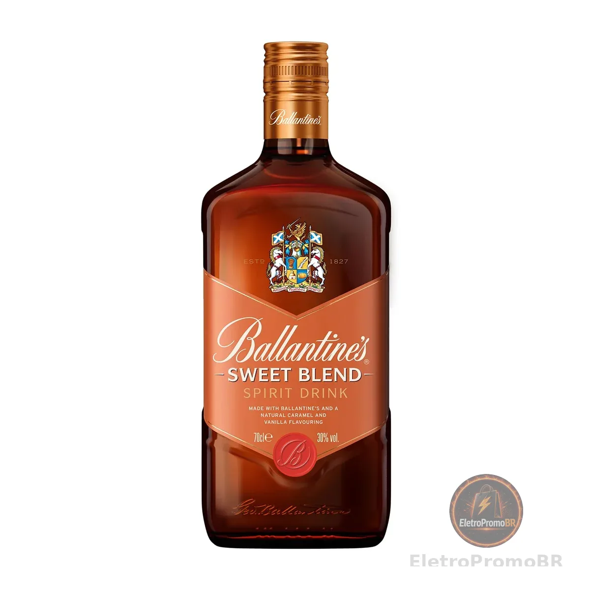 Licor Seco de Whisky Caramelo & Baunilha Ballantine's Sweet Blend Garrafa 700ml