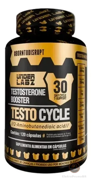 Testo Cycle Under Labz Zinco Magnésio Cromo Boro Vitamina D Testo Cycle 120 Cápsulas Sem Sabor