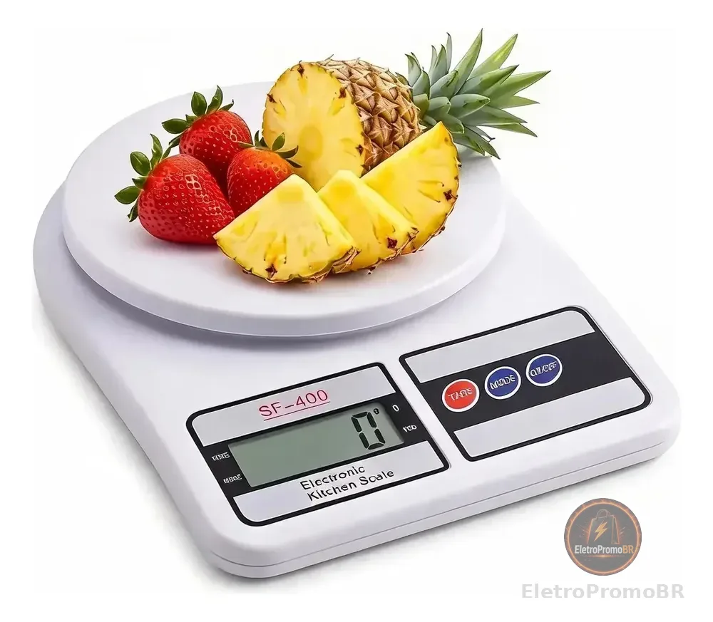 Balança De Cozinha Digital 10kg Precisão Culinária Branco 10 Kg