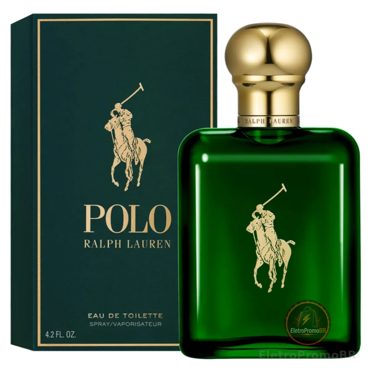 Ralph Lauren, Polo Green, Perfume Masculino, Fragrância Amadeirada com Notas Herbáceas, Eau de Toilette com Fixação Equilibrada, Clássico e Atemporal
