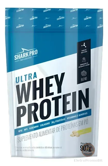 Ultra Whey Protein 100% Concentrado Refil 907g - Shark Pro