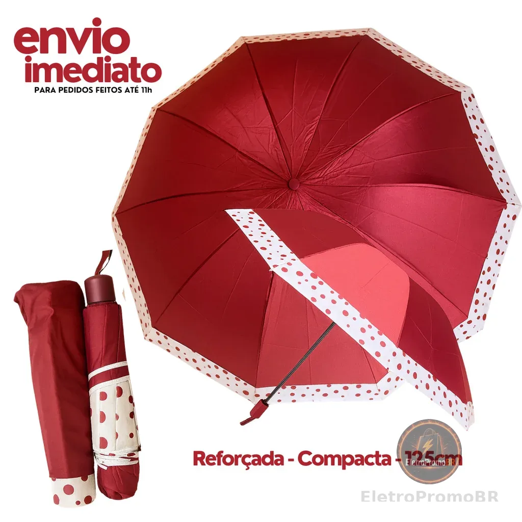 Sombrinha Grande Reforçada Original Cores Diversas SZJ-6363