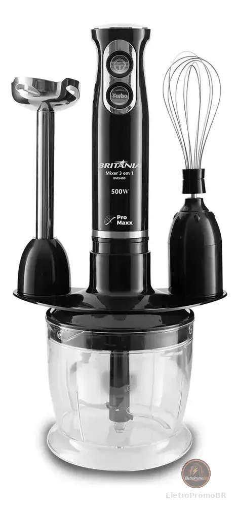 Mixer Bmx400p 3 Em 1 500w Cor Preto Britânia 110v Preto