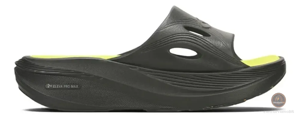Chinelo Olympikus Pós Corre Preto/limão 39/40