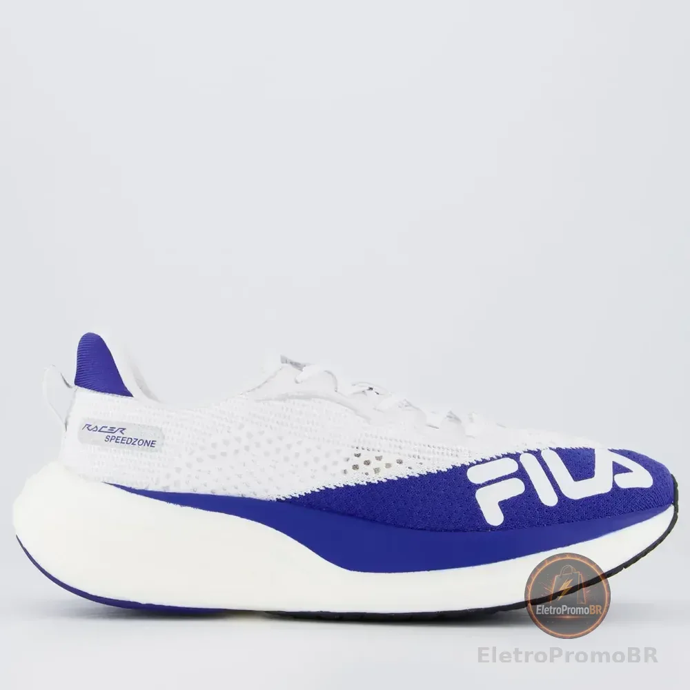 Tênis Fila Racer Speedzone Feminino Branco E Azul Branco - 37 Br