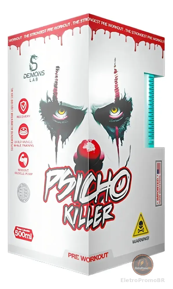 Psicho Killer Demons Lab 495ml Líquido Fruit Punch Sabor Suco de frutas