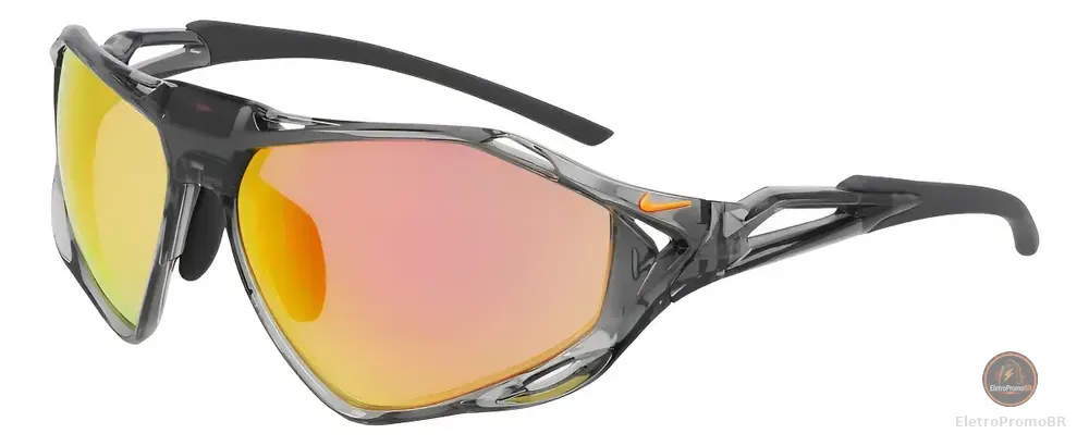 Óculos De Sol Nike Zeus Rise If1113x Smoke Grey Road Orange