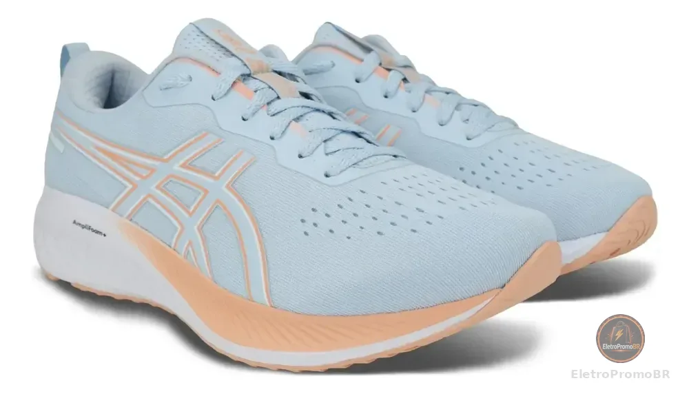 Tênis Asics Feminino Gel-shinobi 3 Azul/rosa Azul-claro Liso 37 Br