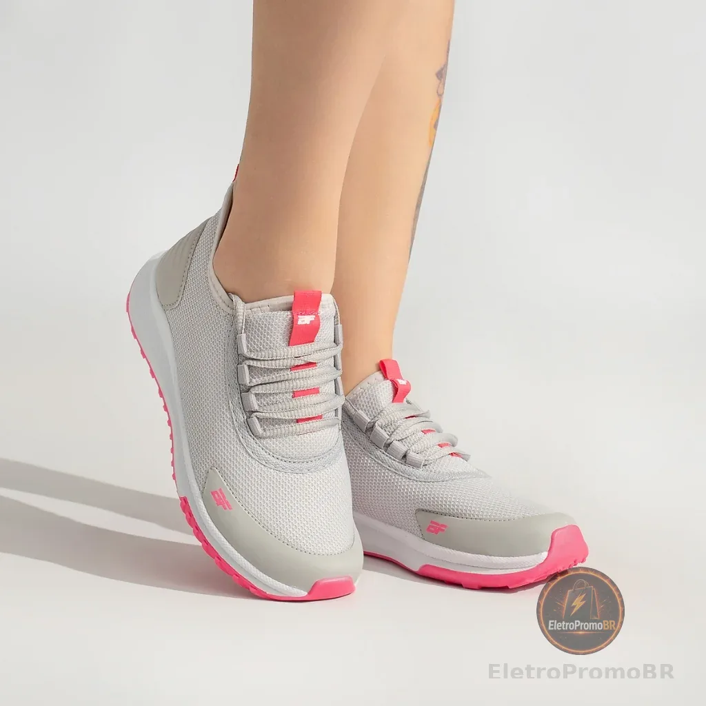 Tênis Academia Feminino Treino Caminhada Malhar Musculação Olimp Respirável Corrida BF Shoes