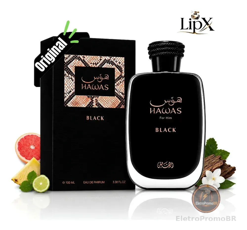 Perfume Rasasi Hawas Black 100ml Eau De Parfum Com Nf