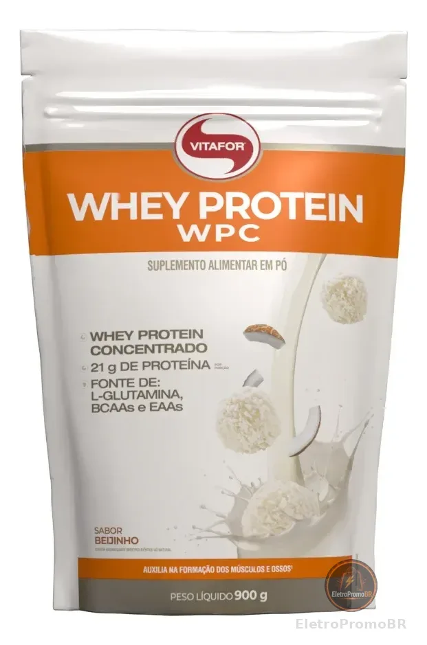 Whey Protein WPC Beijinho 900g Vitafor