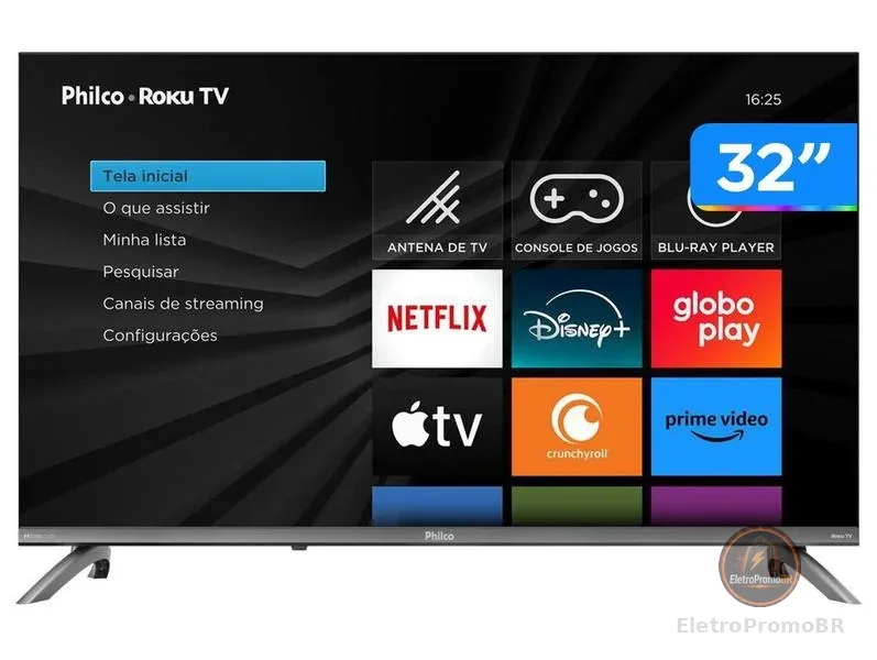 Smart TV 32" Philco P32CRB Roku TV