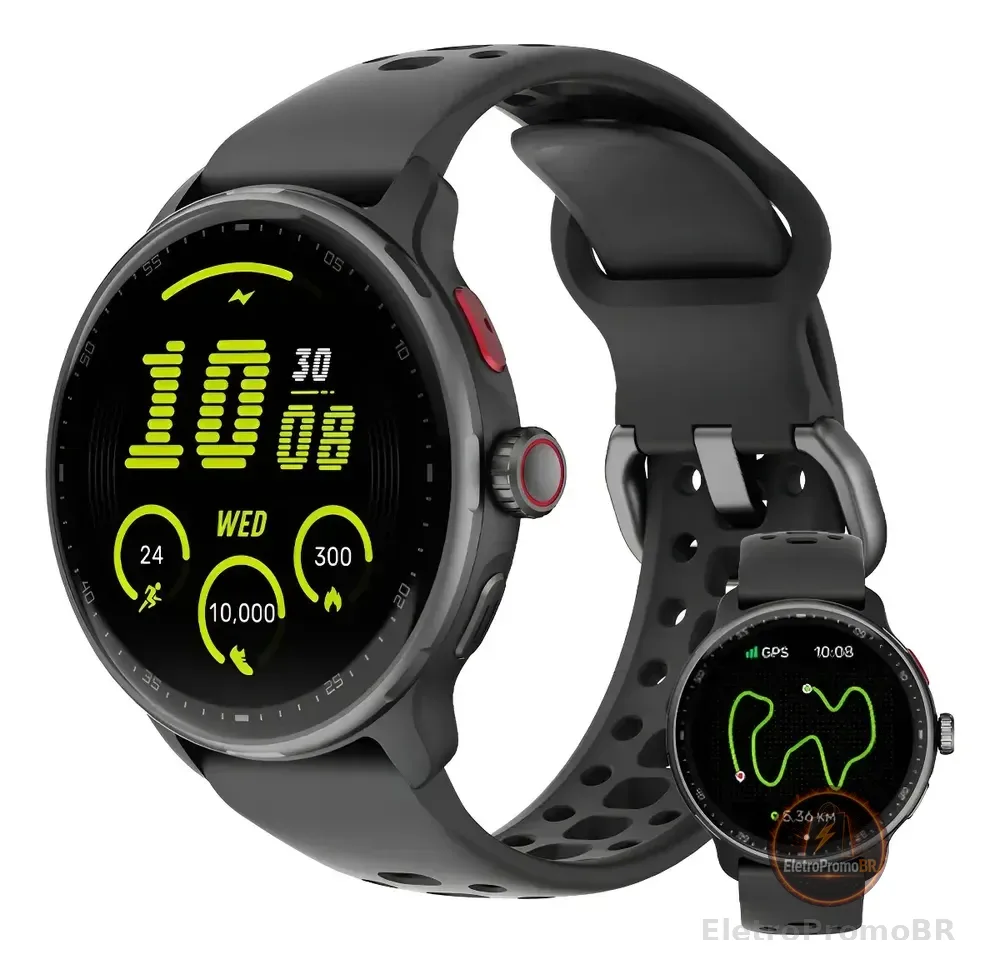 Relógio Smartwatch Bettdow Fb050 Amoled 1.43'' Esportivo Gps Preto