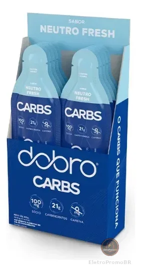 Carbs Gel Dobro Sabor Neutro Fresh Sabor Sem Cafeína