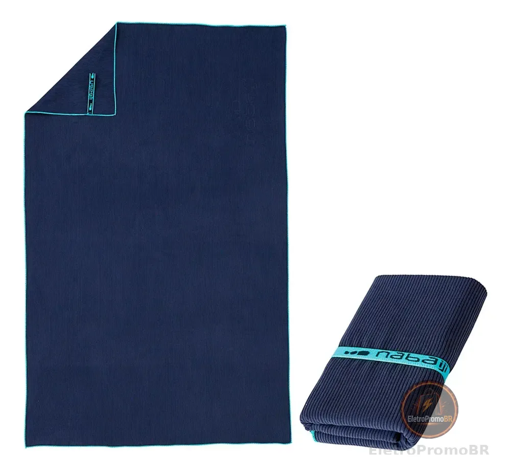 Toalha Microfibra G 80x130cm Nabaiji Azul-marinho