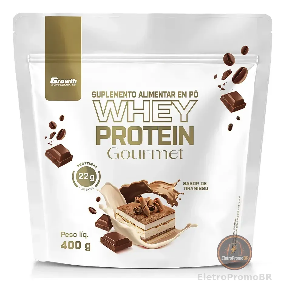 Whey Protein Gourmet 400g Growth Supplements - Tiramisu Tiramisu