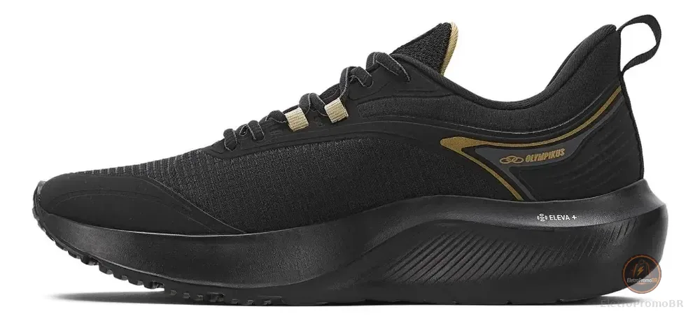 Tênis Olympikus Masculino Cosmo Preto/preto Liso 40 Br
