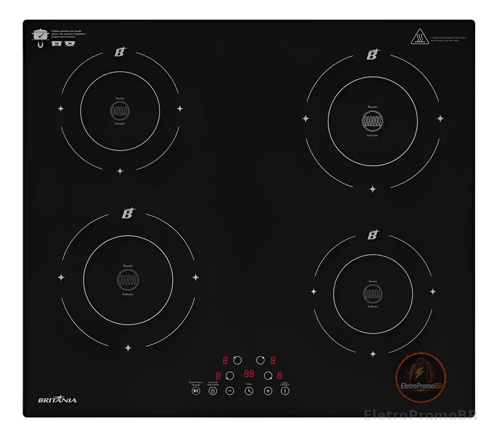 Cooktop De Indução Britânia 6000w Bcte40a