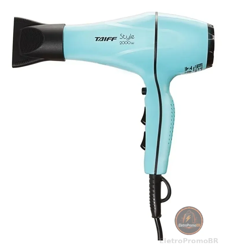 Secador De Cabelos Taiff Stylle Tiffany Motor Ac 2000w Azul-tiffany