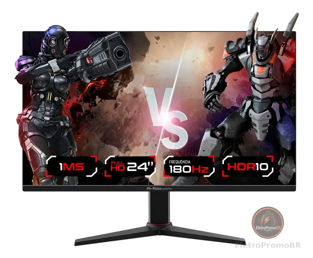 Monitor Gamer Philco 24” 180Hz Full HD 1MS PMG24M23T