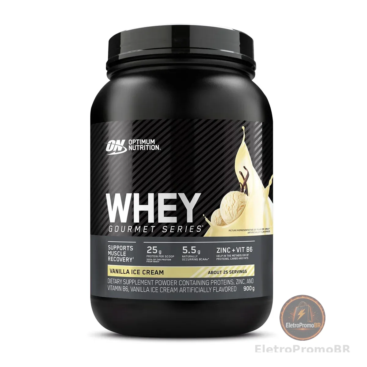 Optimum Nutrition, Gourmet, 100% Whey Protein, 900g - Baunilha