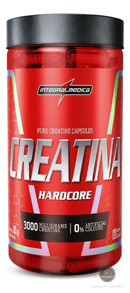 Creatina 100% Pura 120 Cápsulas Integralmédica Sem Sabor