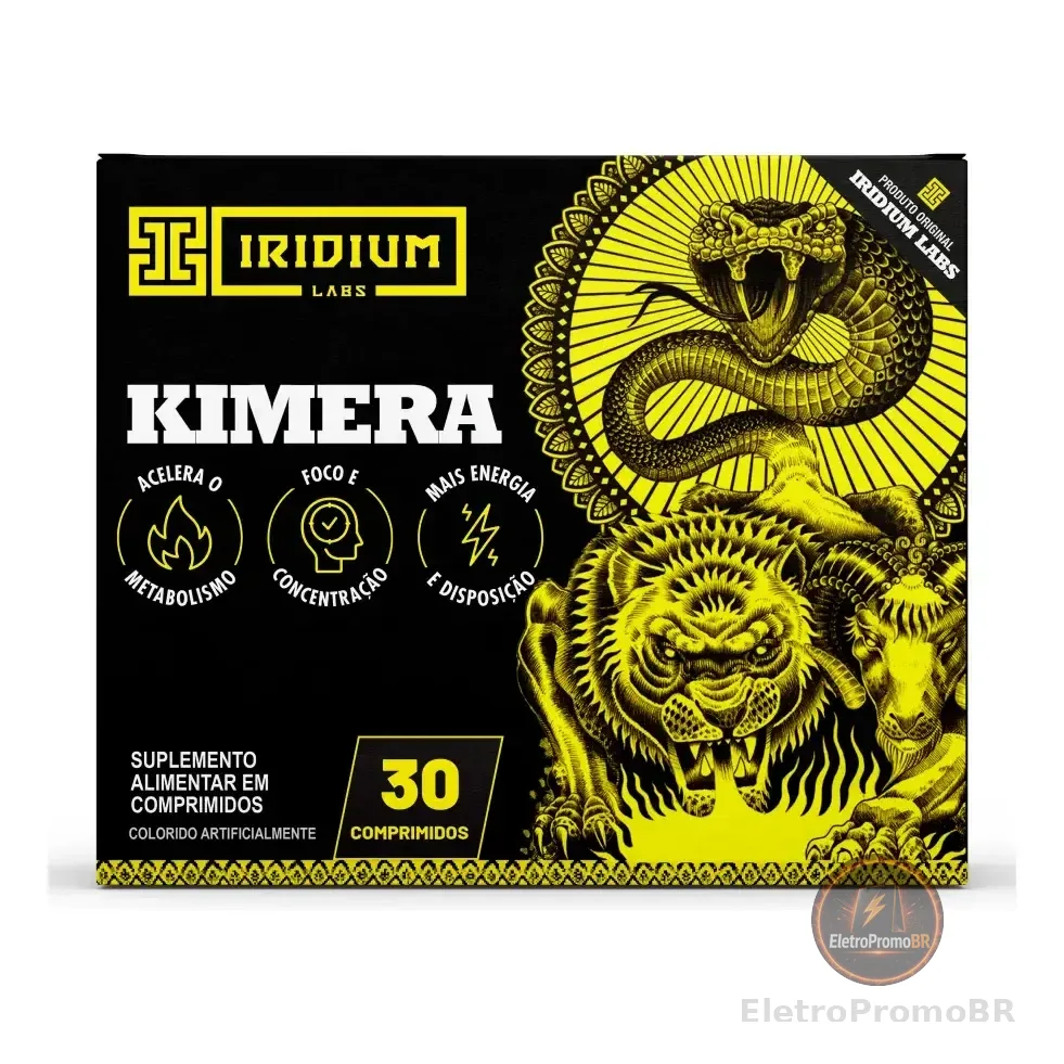 Kimera Thermo - 30 Comps - Termogênico Iridium Labs Sabor Sem Sabor