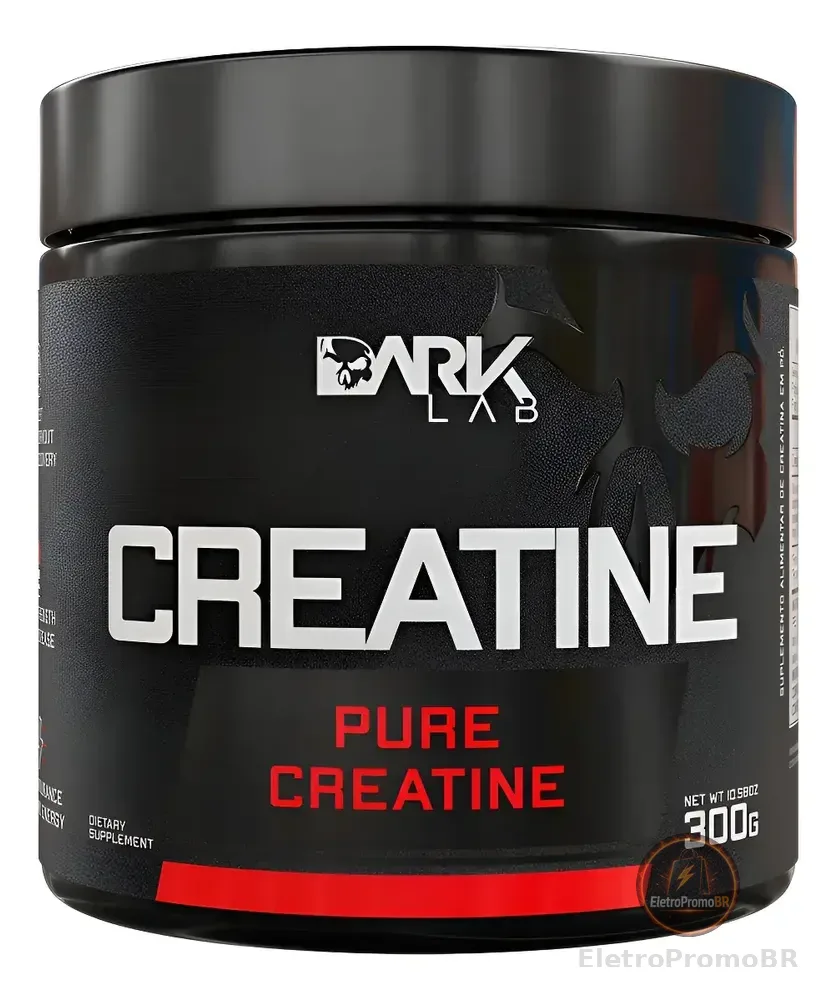 Creatina Dark Lab 300g 100% Pura Sem Sabor